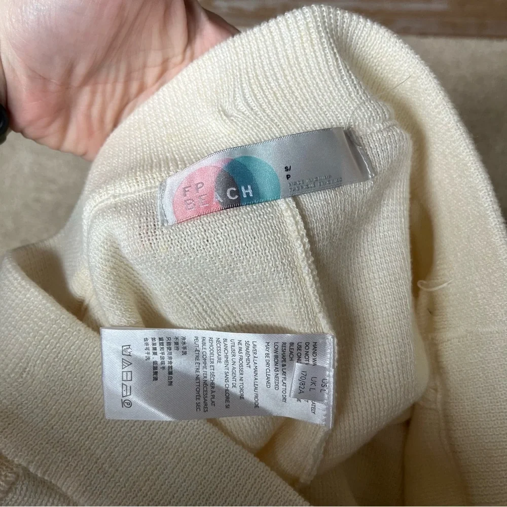 Free People Cream Wide-Leg Pants - Picture 5 of 7